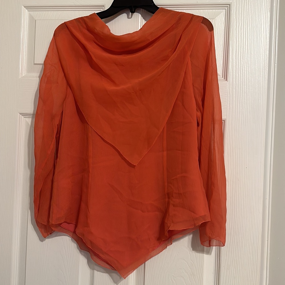Pink Coldwater Creek Women's Draped Breeze Top - Picture 4 of 4
